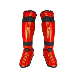 ساق و روپایی چسبی کاراته رنگ قرمز